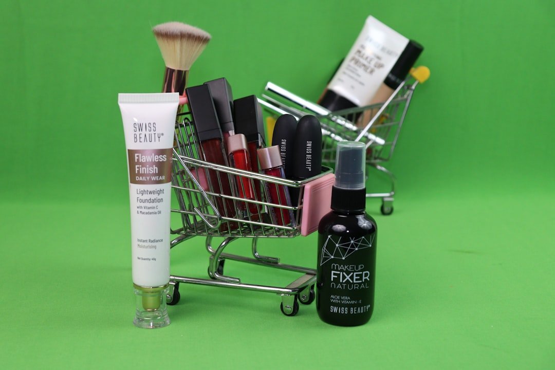 a-shopping-cart-filled-with-lots-of-beauty-products-pfyv8l3elxs